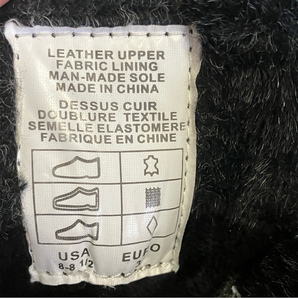 Women’s Pajar black boots with fold downed collar - Picture 5 of 5